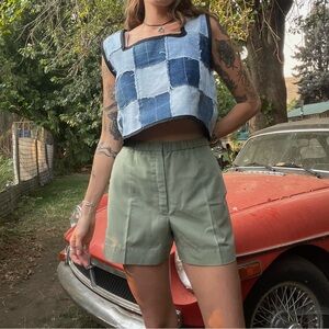 70s handmade military green shirts